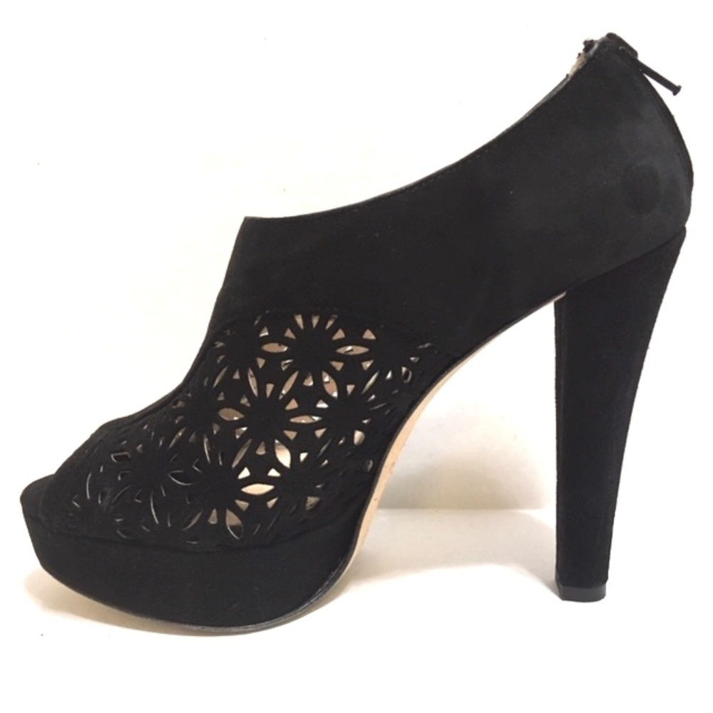 Gastoni Lucioli Women's Black High Heel Suede 6.5